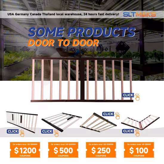 Sundro Sunplus S1000 PRO 원예 온실 스트립 램프 전체 Sepctrum 디밍 가능 바 식물 1000W LED 성장 빛